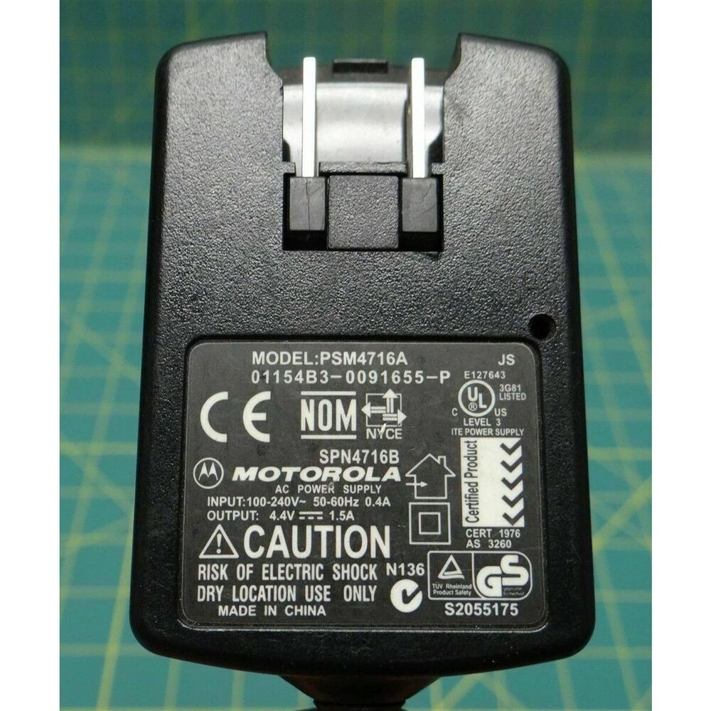 Motorola PSM4716A AC/DC Power Supply Adapter Charger Output 4.4V